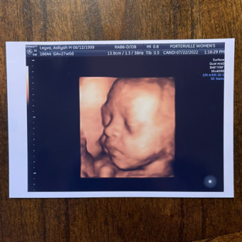 Aaliyah and Issac’s Baby Registry Photo.