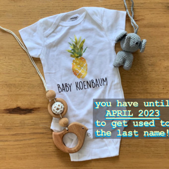 Julia & Paul's Baby Registry Photo.