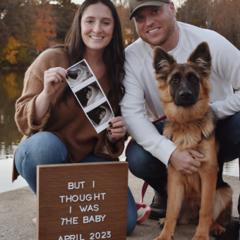Hannah's Baby Registry Photo.