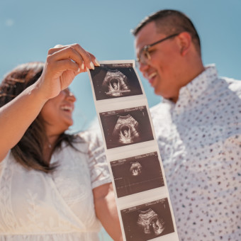 Myriam & Lauro’s Baby Registry Photo.