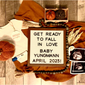 Kristi's Baby Registry Photo.