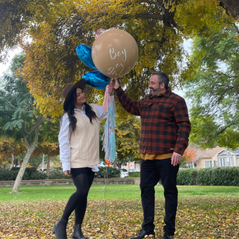 Dani and Michelle's Baby Registry Photo.