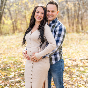 Krista and Christian’s Baby Registry Photo.