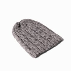 Cable Knit Beanie - Charcoal | Shop Babylonstoren