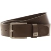 Kožený opasek Lee Small Logo Dark Brown hnědý