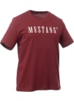 Triko Mustang Style Austin pánské vínové