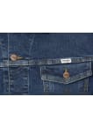 Džínová bunda Wrangler Classic Meadow Haze pánská tmavě modrá