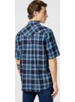 Košile Wrangler Western Latino Indigo pánská tmavě modrá