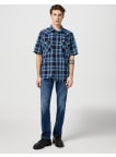 Košile Wrangler Western Latino Indigo pánská tmavě modrá