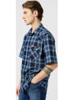 Košile Wrangler Western Latino Indigo pánská tmavě modrá