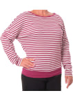 Halenka Timezone Striped Rib dámská vínovo-bílá