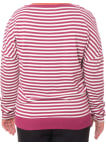 Halenka Timezone Striped Rib dámská vínovo-bílá