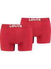 Boxerky Levi´s® Solid Basic 2pack pánské červené