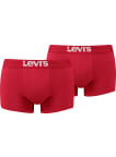 Boxerky Levi´s® Solid Basic 2pack pánské červené