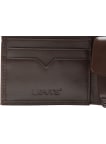 Kožená peněženka Levi´s® Wordmark Bifold hnědá