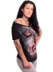 Tričko Yakuza Flower Style Curved V Neck