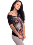 Tričko Yakuza Flower Style Curved V Neck