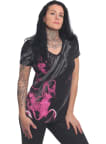 Tričko Yakuza Dark Skull Curved V Neck