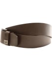 Kožený opasek Lee Small Logo Dark Brown hnědý