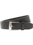 Kožený opasek Lee Logo Buckle černý