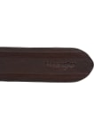 Kožený opasek Wrangler Double Embossed hnědý