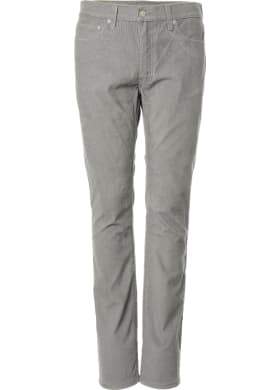 Manšestrové kalhoty Levi´s® 511 Slim Pewter pánské šedé