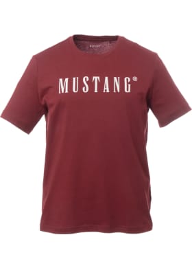 Triko Mustang Style Austin pánské vínové