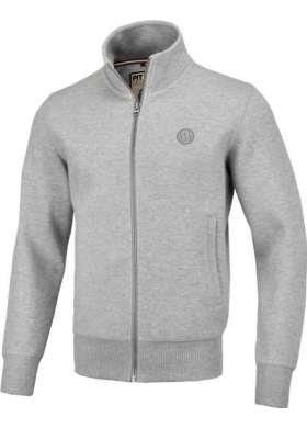Mikina PitBull West Coast Premium Pique Small Logo pánská šedá