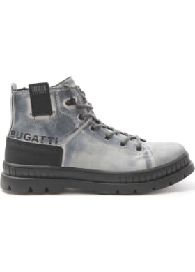 Boty Bugatti pánské šedo-černé