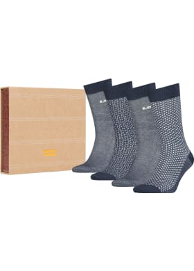 Ponožky Levi´s® Reg Cut Deni 4pack modré