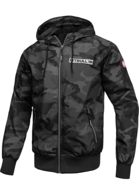 Bunda PitBull West Coast Athletic Logo pánská All Black Camo