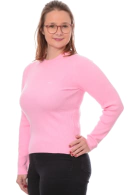 Svetr Levi´s® Crew Rib Sveater Begonia dámský růžový