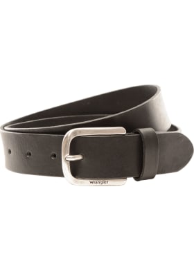 Kožený opasek Wrangler Easy Belt černý