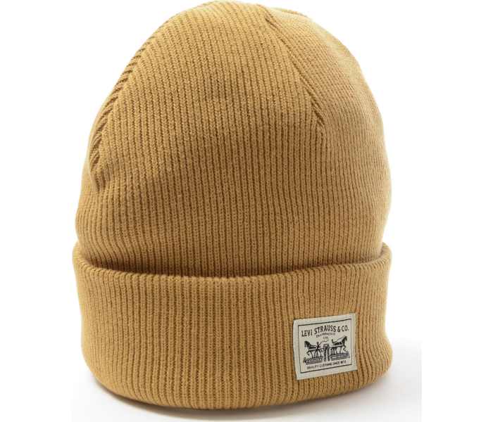 Čepice Levi´s® Backpatch Beanie hořčicově žlutá