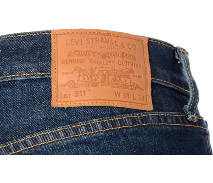 Levi´s® jeans 511 Slim Medium Indigo Worn In pánské tmavě modré