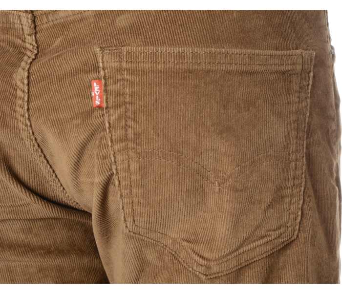 Manšestrové kalhoty Levi´s® 511 Slim Karla pánské hnědé