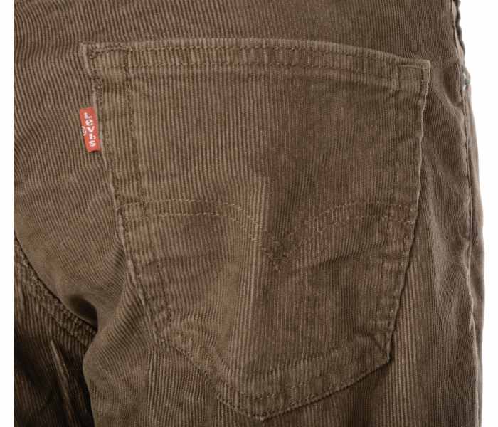 Manšestrové kalhoty Levi´s® 511 Slim Rain Drum pánské hnědé