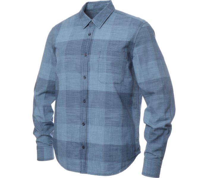 Košile Mustang Style Casper Slub Check pánská modrá