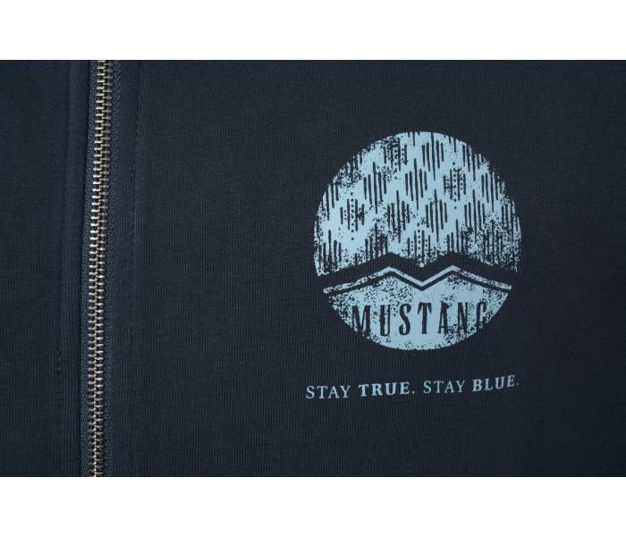 Mikina Mustang Style Brian Hooded CD pánská tmavě modrá