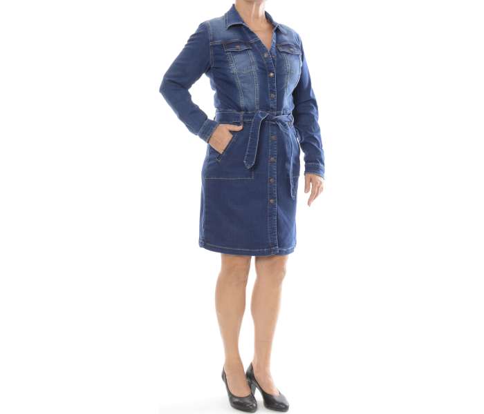 Šaty Timezone Denim Shirt dámské modré