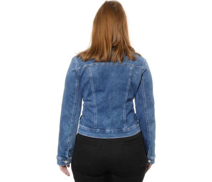 Džínová bunda Mavi Daisy Mid Brushed Sporty dámská modrá