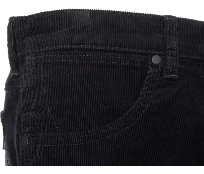 Manšestrové kalhoty Wrangler Greensboro Black pánské černé