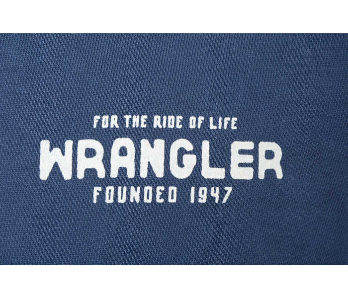 Mikina Wrangler Graphic Hoodie pánská modrá