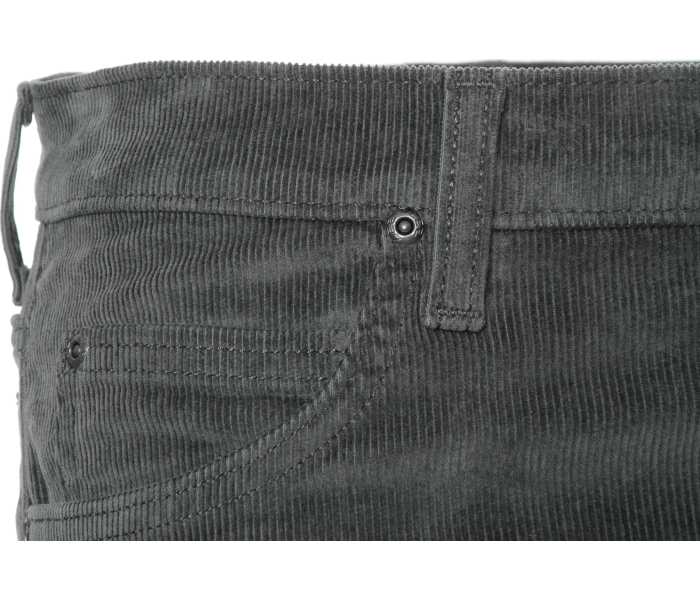 Manšestrové kalhoty Lee Rider Dark Muted Gray pánské tmavě šedé