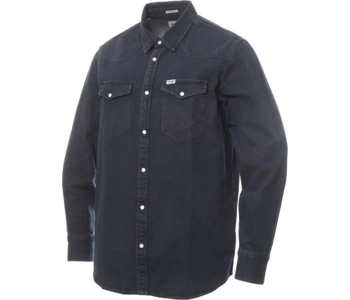 Košile Wrangler Western Midnight Rodeo pánská tmavě modrá