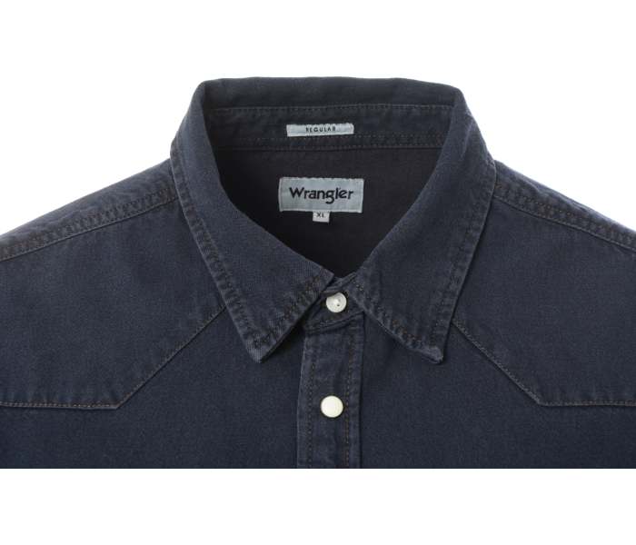 Košile Wrangler Western Midnight Rodeo pánská tmavě modrá