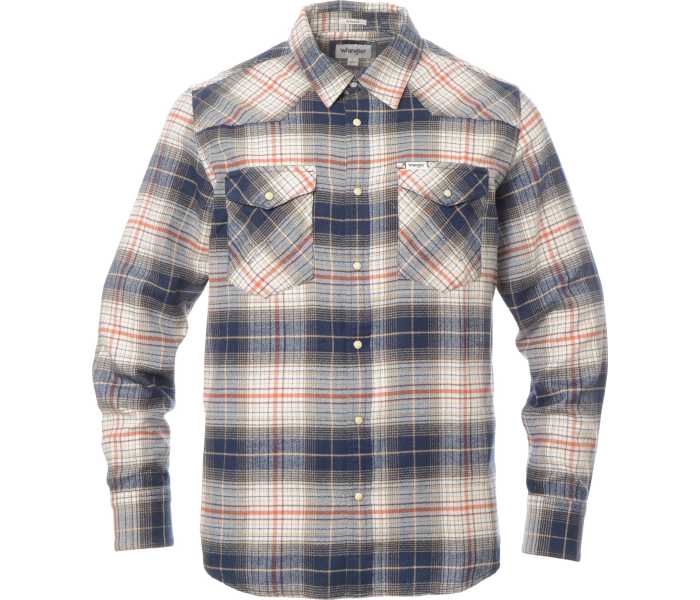 Košile Wrangler Western Shirt pánská modro-červená