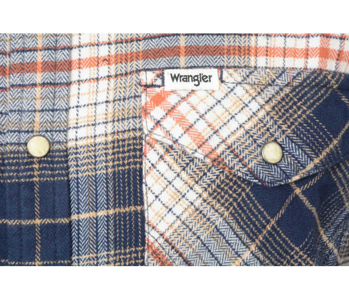 Košile Wrangler Western Shirt pánská modro-červená