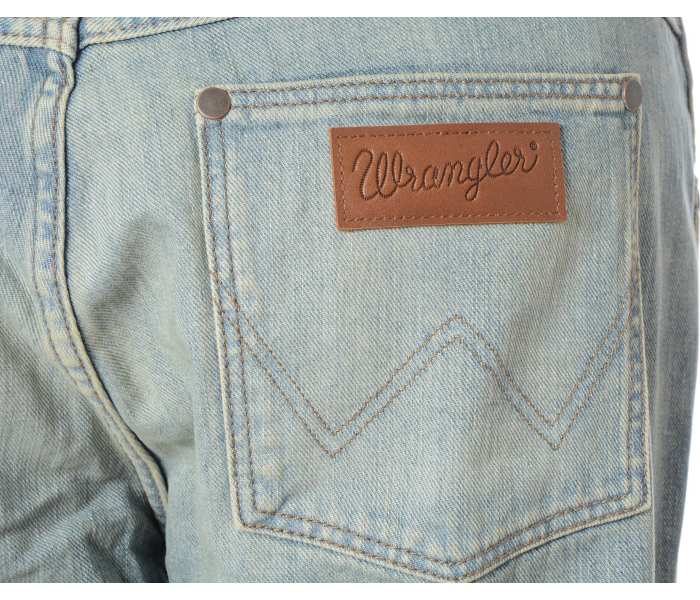 Wrangler jeans Greensboro Sage Wash pánské světle modré