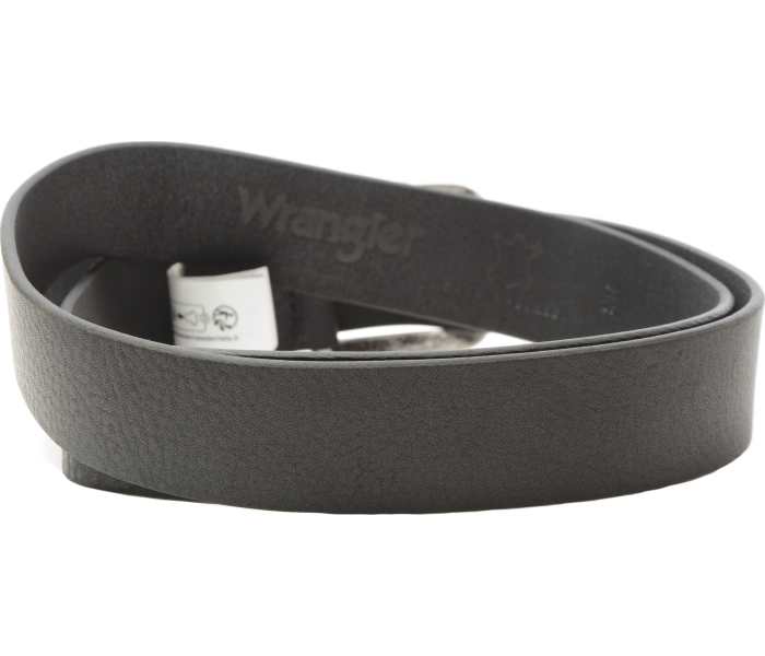 Kožený opasek Wrangler Full Grain černý